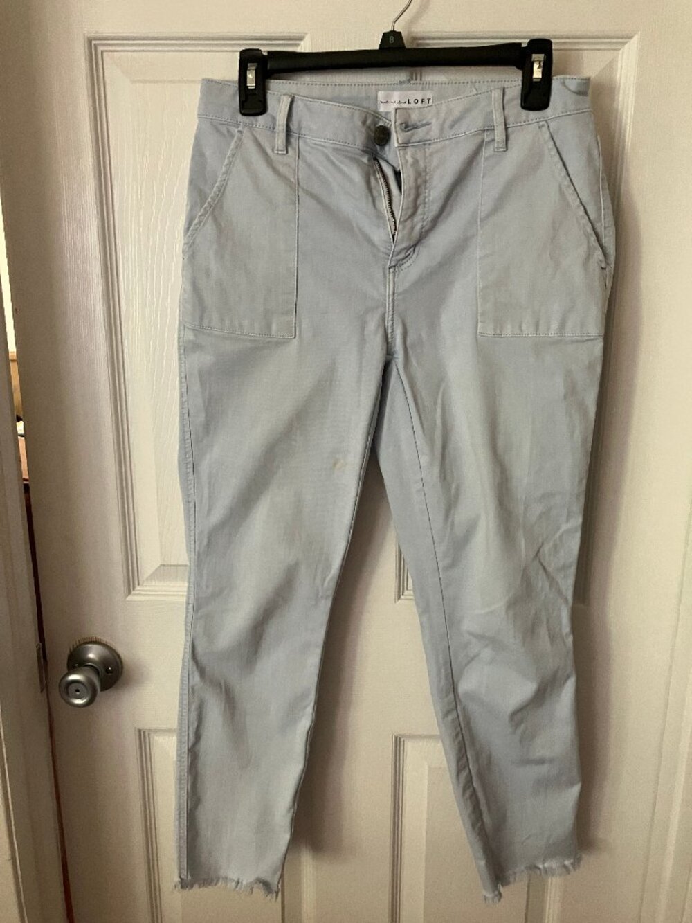 LOFT Ladies' Jeans 4 Pockets High rise Light Blue Size 27/4